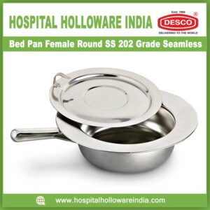 Bed Pan Female Round SS 202 Grade Seamless