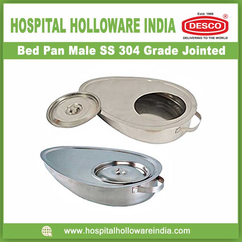 Bed Pan Male SS 304 Grade Jointed