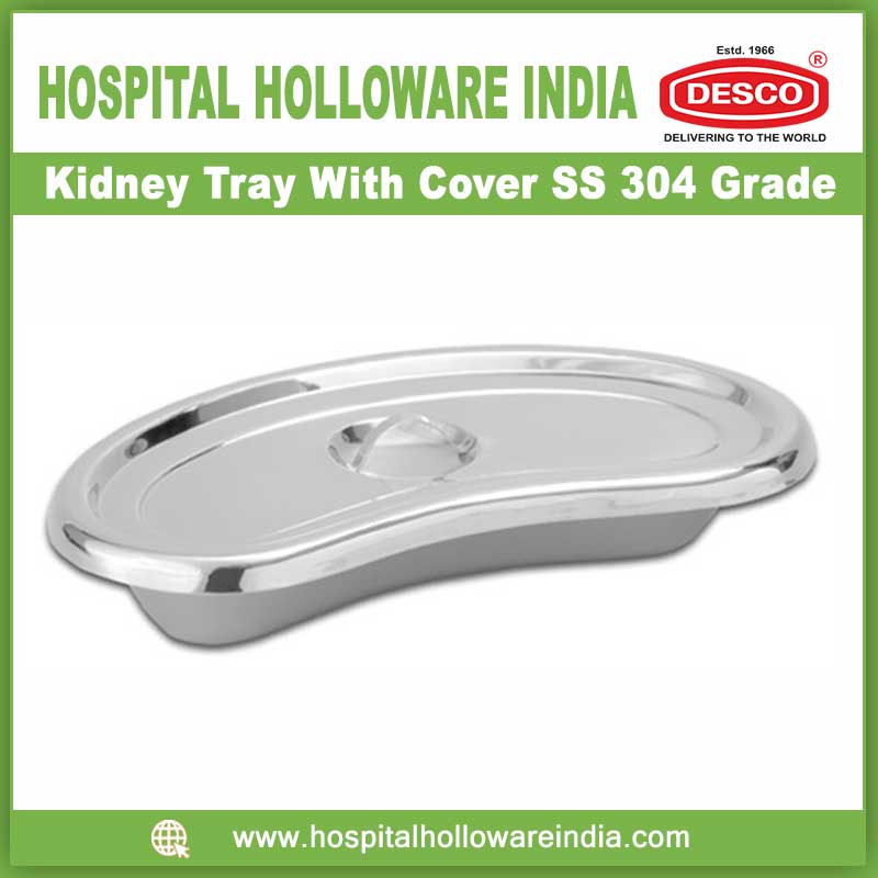 Kidney Tray With Cover SS 304 Grade