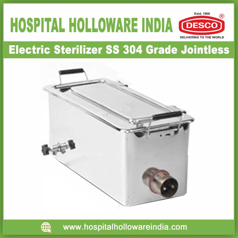 Electric Sterilizer SS 304 Grade Jointless