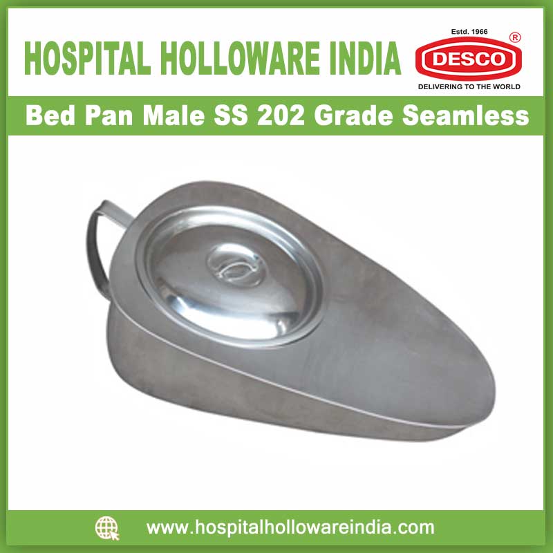 Bed Pan Male SS 202 Grade Seamless