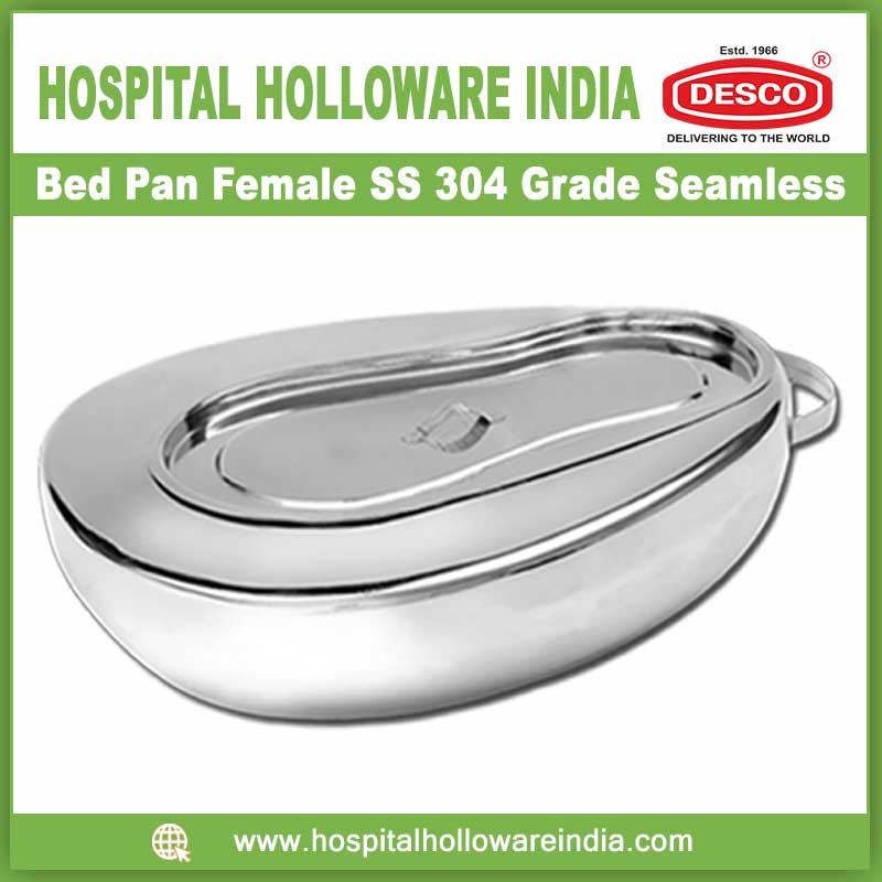 Bed Pan Female SS 304 Grade Seamless
